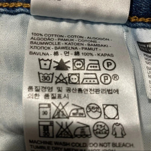 LEVI’S Sz 30 Emoji Jeans Denim Mini  Skirt - Picture 7 of 8